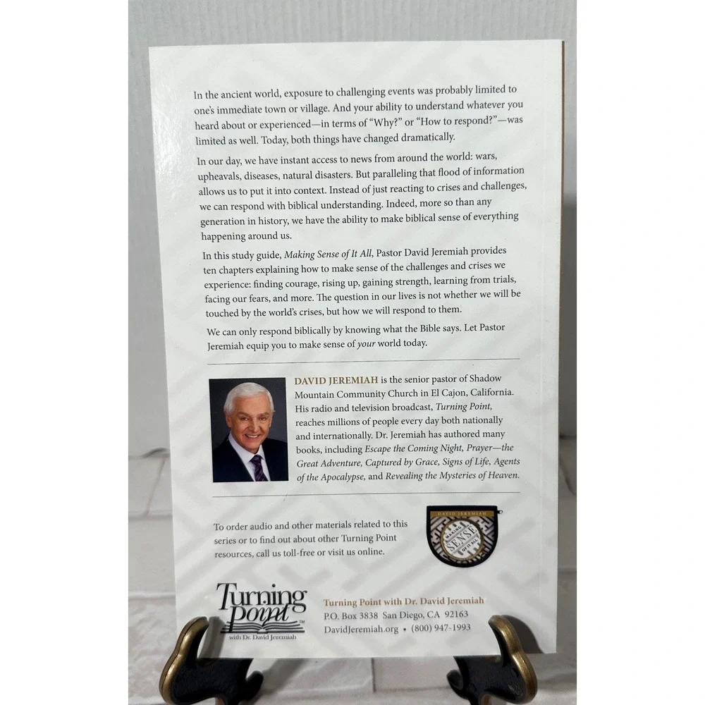 David Jeremiah‎ Making Sense Of It All Study Guide Paperback Plus Bookmark